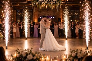 Kaltes Feuerwerk für Hochzeit & Events